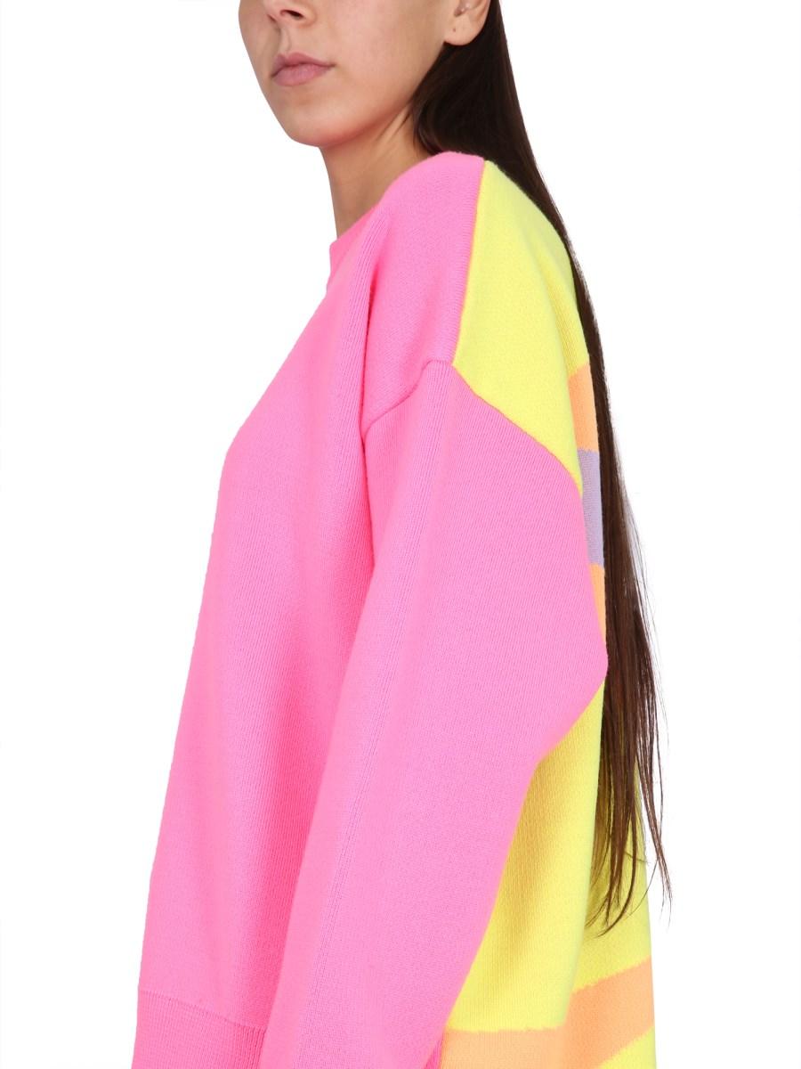 PALM ANGELS MAGLIA IN LANA CON MOTIVO PALM