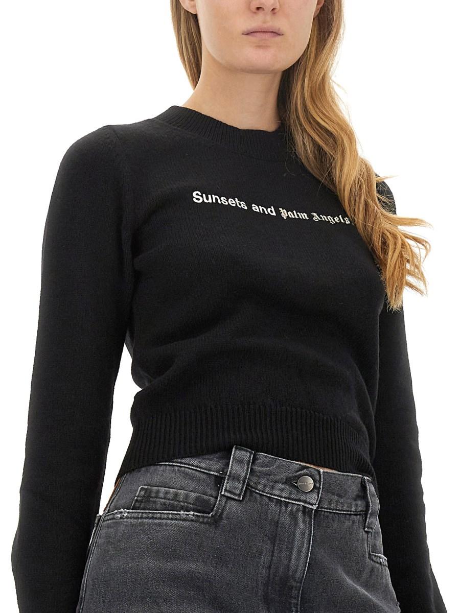 PALM ANGELS MAGLIONE SUNSETS IN LANA