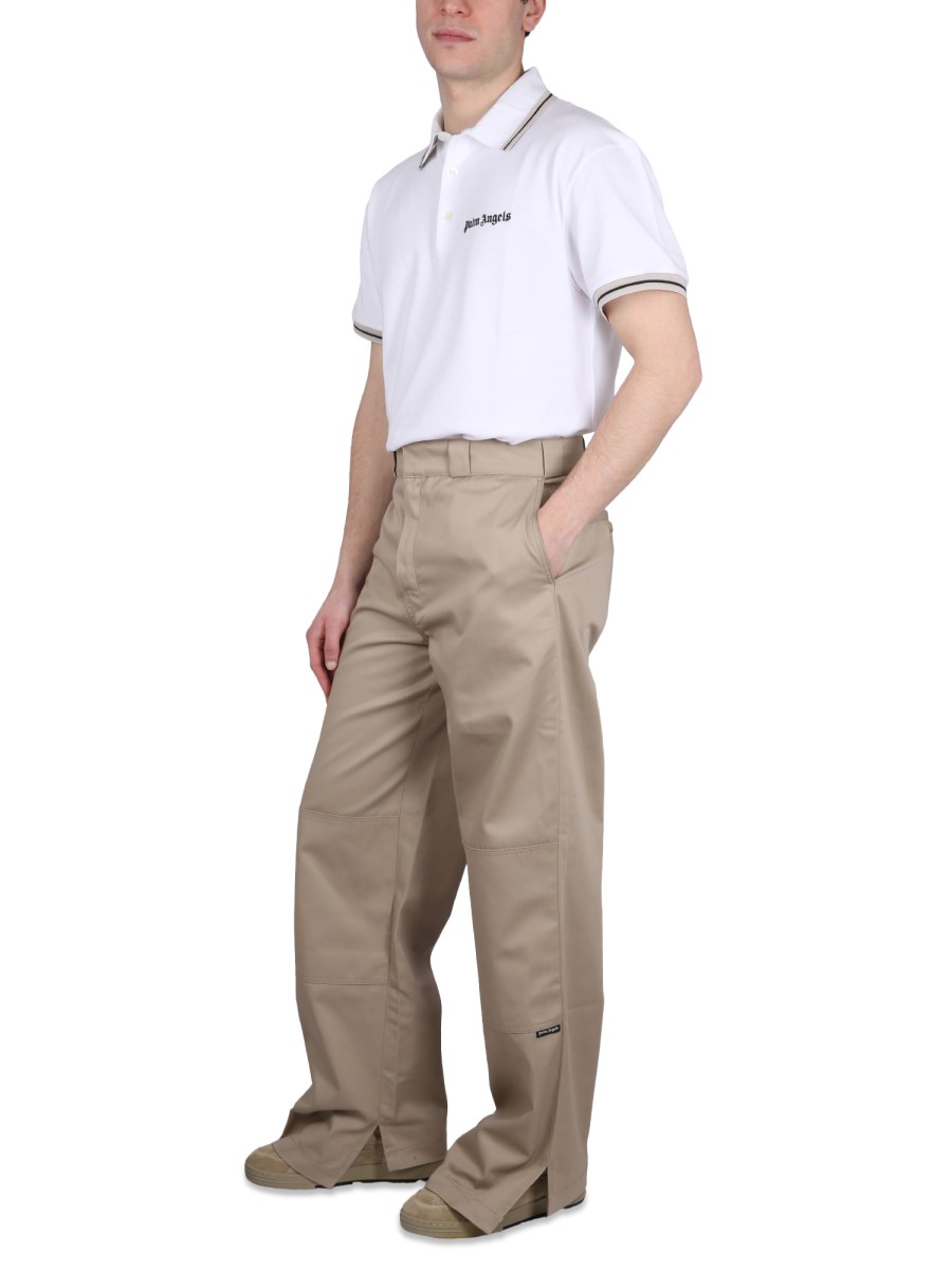 PALM ANGELS PANTALONE CHINO REVERSED WAISTBAND