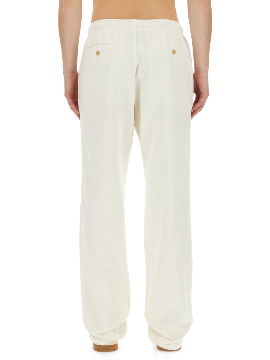 PALM ANGELS PANTALONE IN LYOCEL CON LOGO
