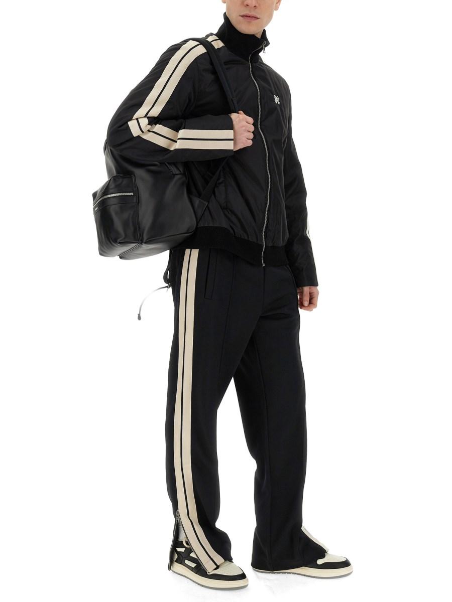 PALM ANGELS PANTALONE MONOGRAM IN TESSUTO TECNICO