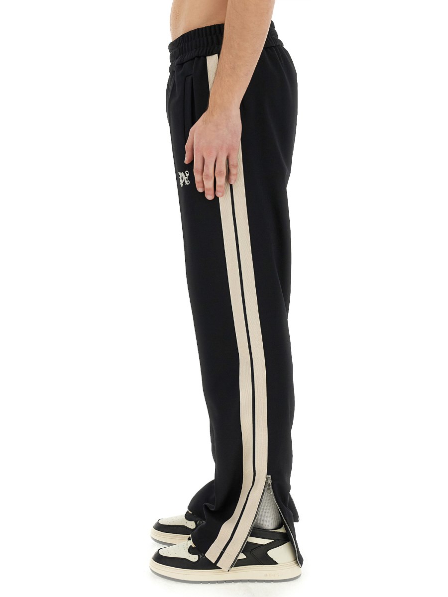 PALM ANGELS PANTALONE MONOGRAM IN TESSUTO TECNICO