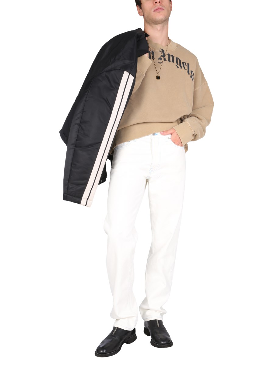 PALM ANGELS PIUMINO IN NYLON CON PATCH LOGO
