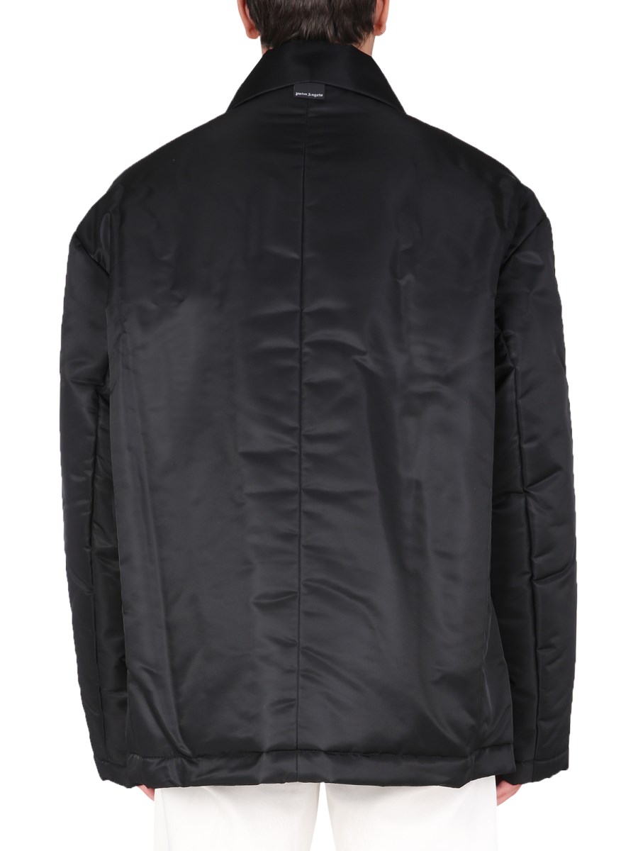 PALM ANGELS PIUMINO IN NYLON CON PATCH LOGO