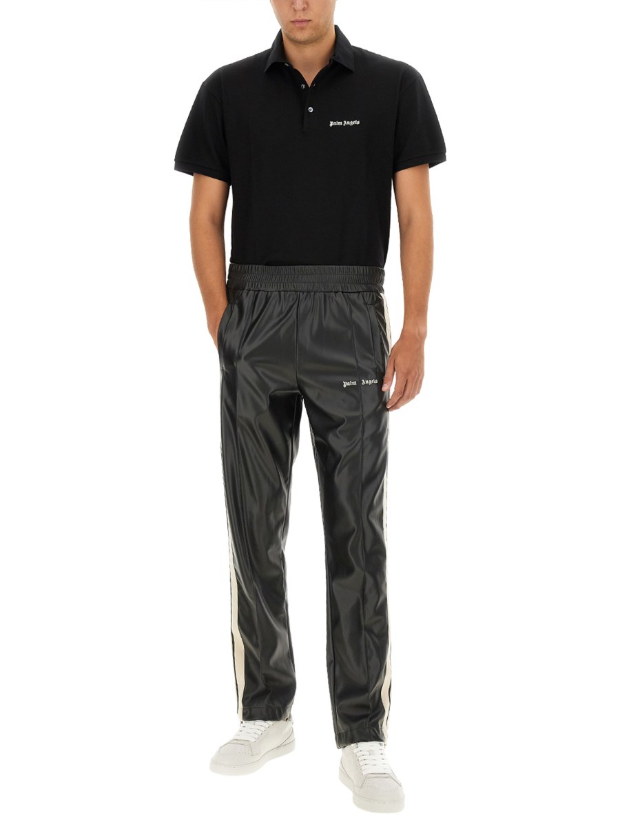 PALM ANGELS POLO IN COTONE CON LOGO