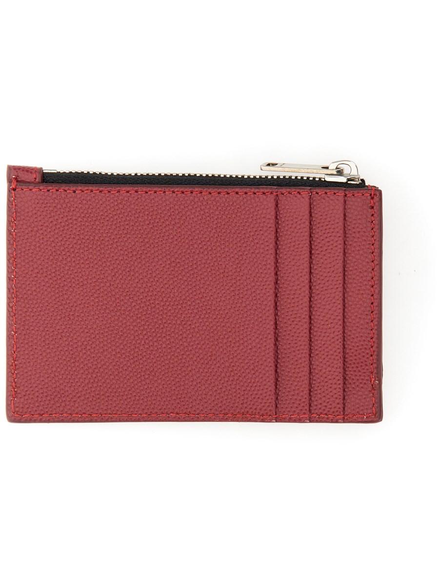 PALM ANGELS PORTACARTE CAVIAR IN PELLE CON LOGO