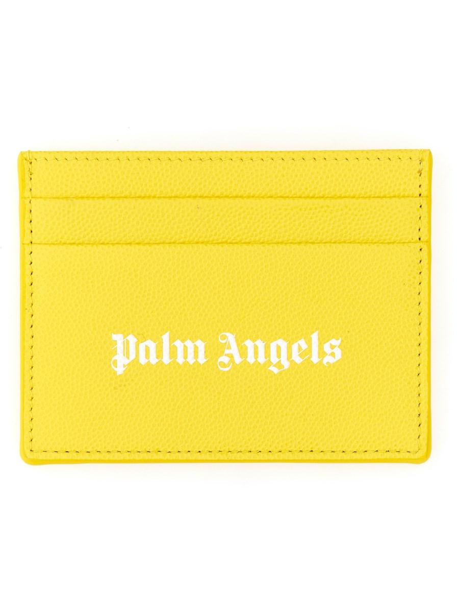 PALM ANGELS PORTACARTE CAVIAR IN PELLE