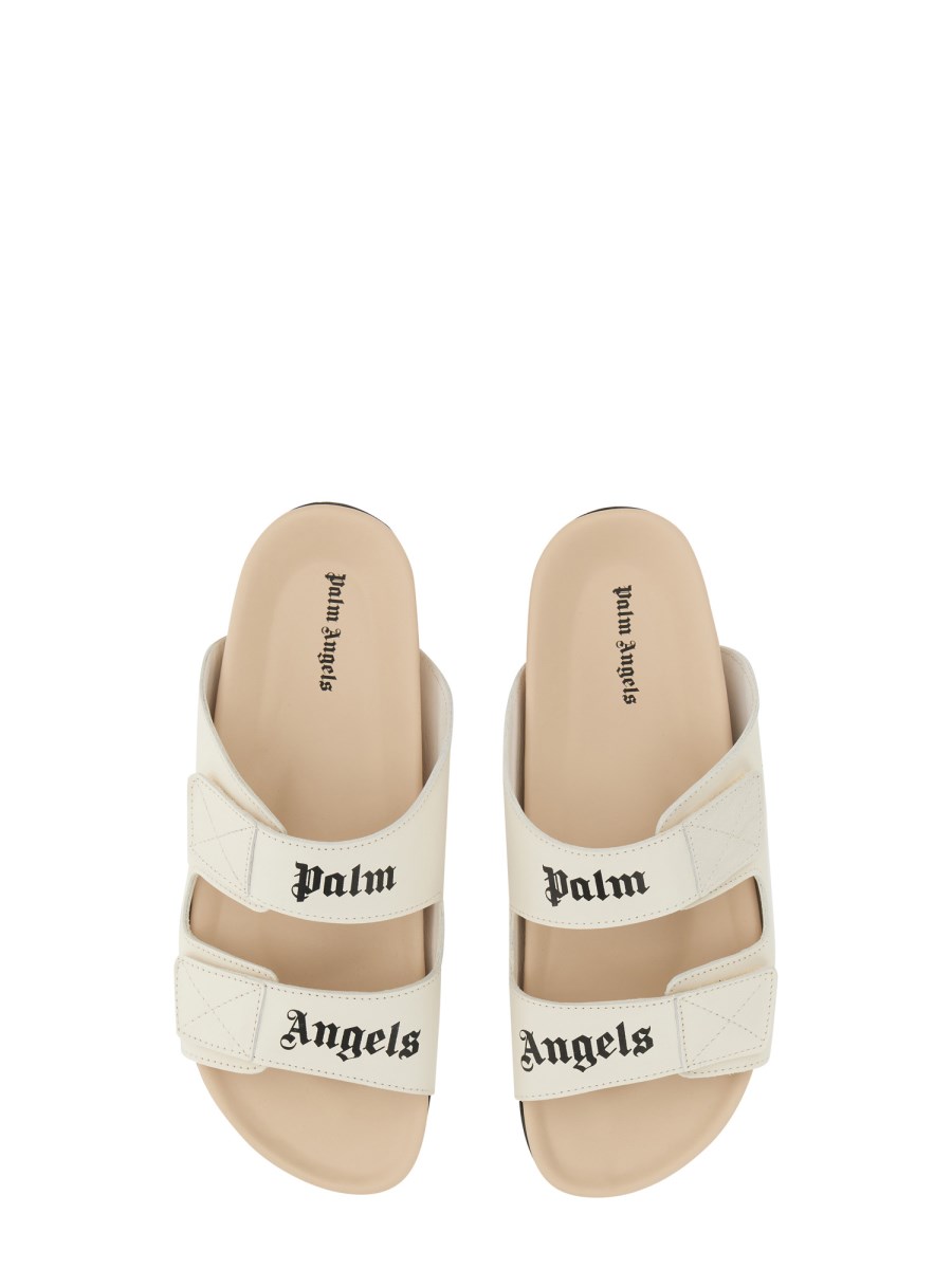 PALM ANGELS SANDALO IN PELLE CON LOGO