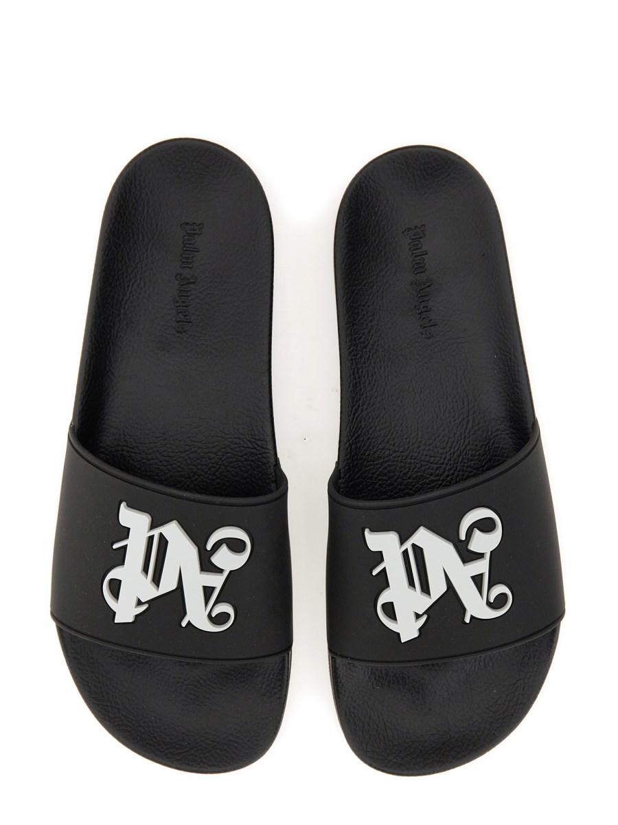 PALM ANGELS SANDALO SLIDE CON LOGO