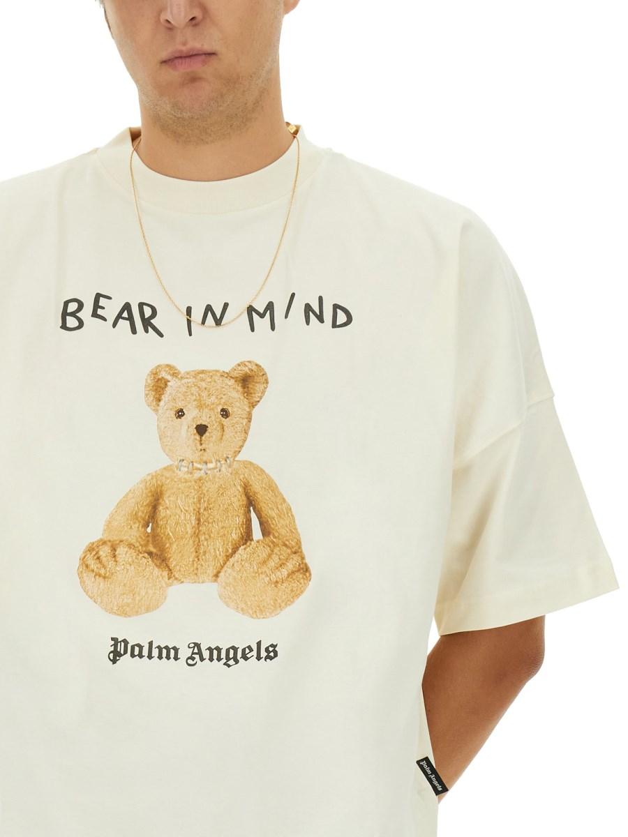 PALM ANGELS T-SHIRT "BEAR" IN COTONE