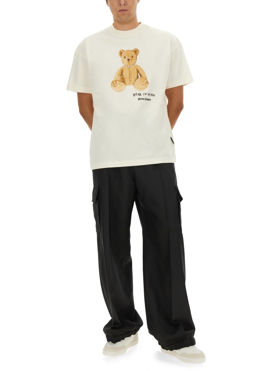 PALM ANGELS T-SHIRT "BEAR" IN COTONE