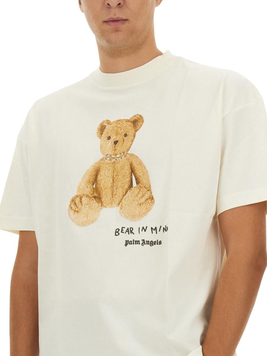 PALM ANGELS T-SHIRT "BEAR" IN COTONE