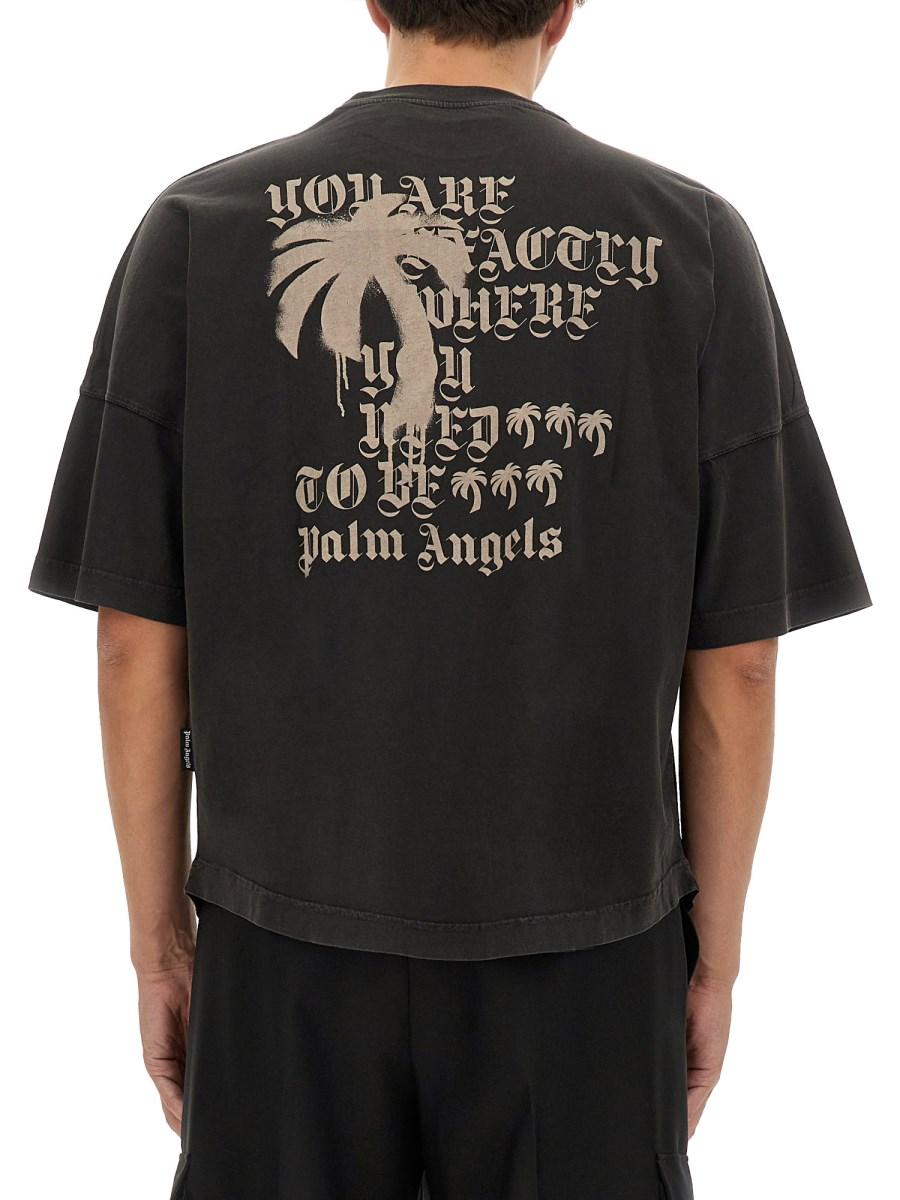 PALM ANGELS T-SHIRT IN COTONE