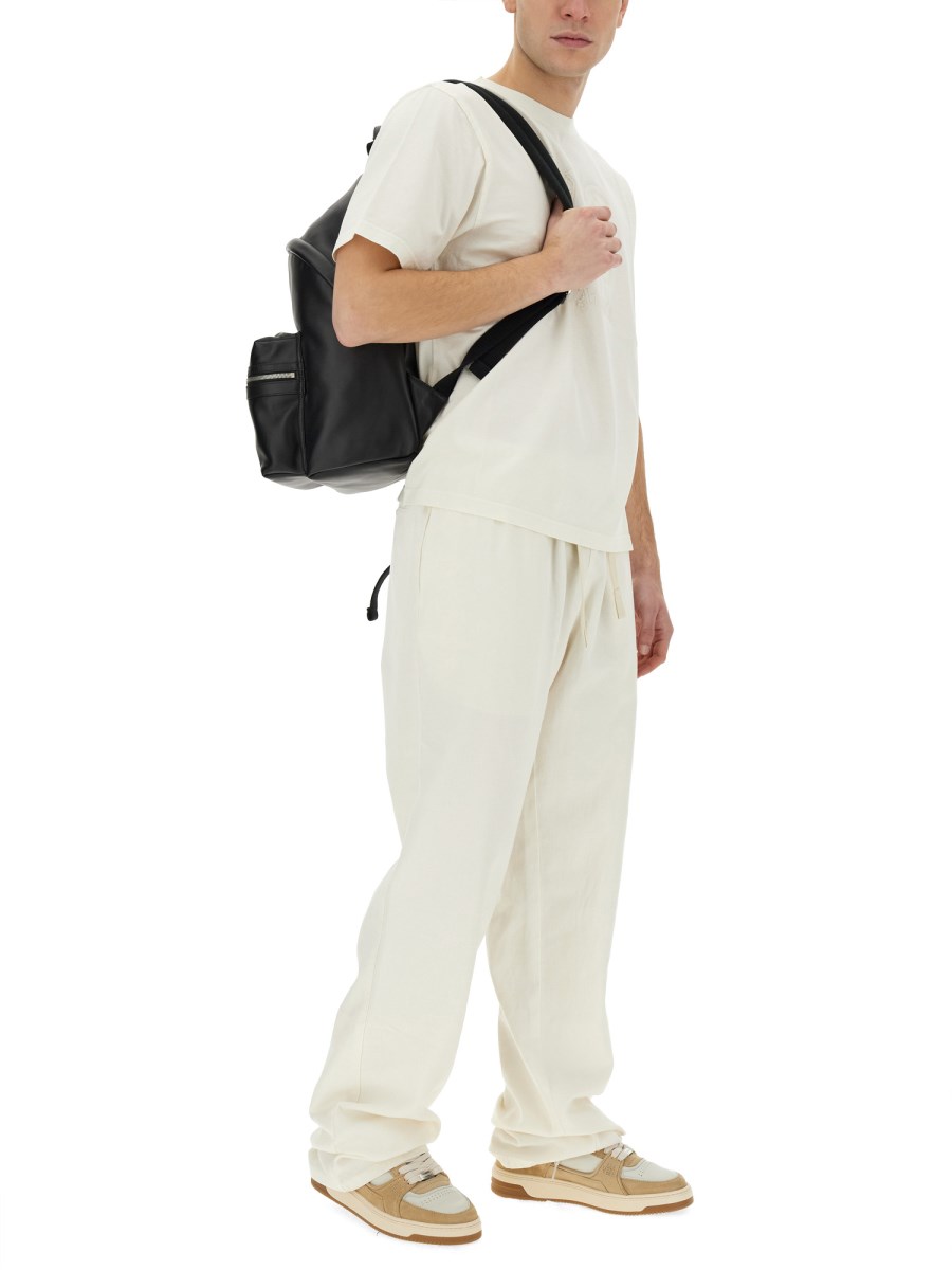 PALM ANGELS T-SHIRT IN JERSEY DI COTONE CON LOGO