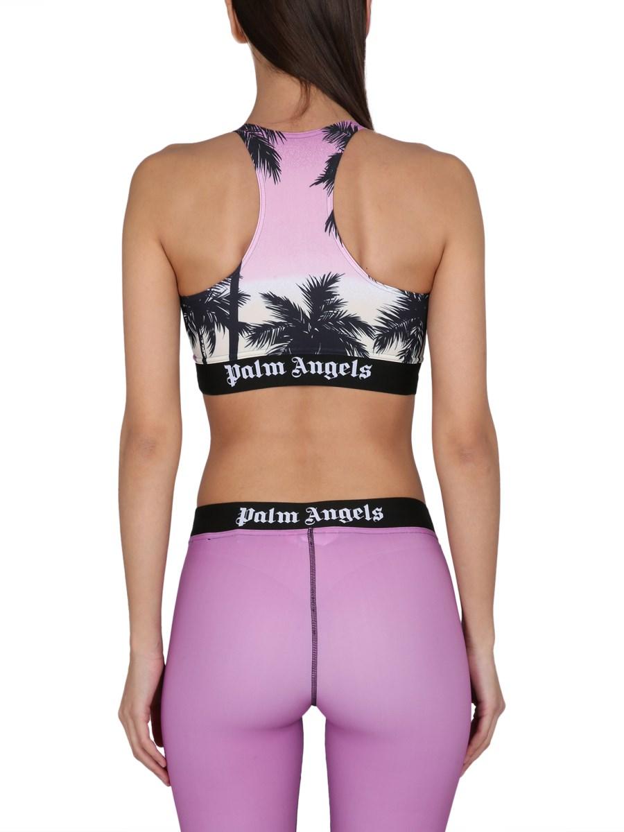 PALM ANGELS TOP SPORTIVO CON STAMPA SUNSET PALM