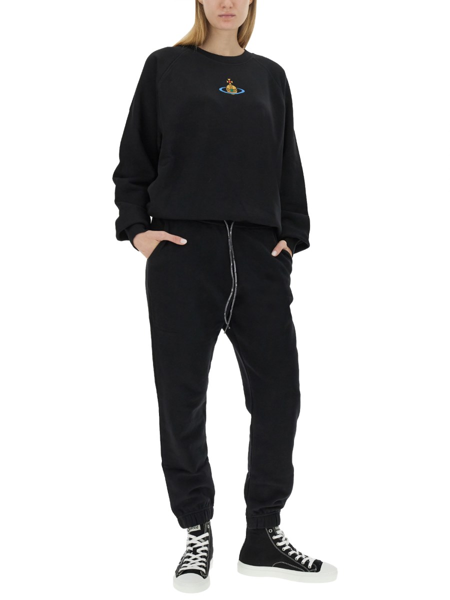 VIVIENNE WESTWOOD PANGTALONE JOGGING IN FELPA DI COTONE