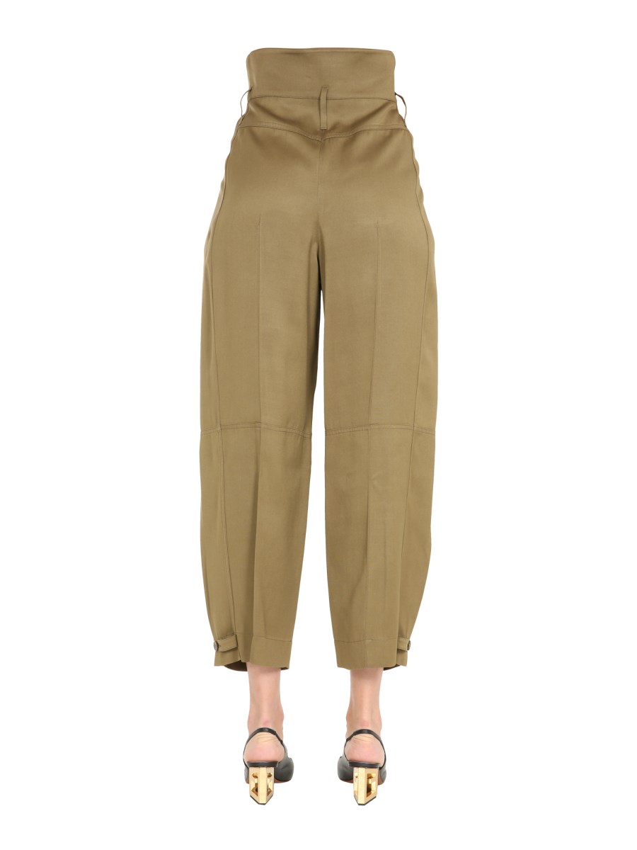 GIVENCHY PANTALONE A VITA ALTA CON INTARSI SULLE GINOCCHIA