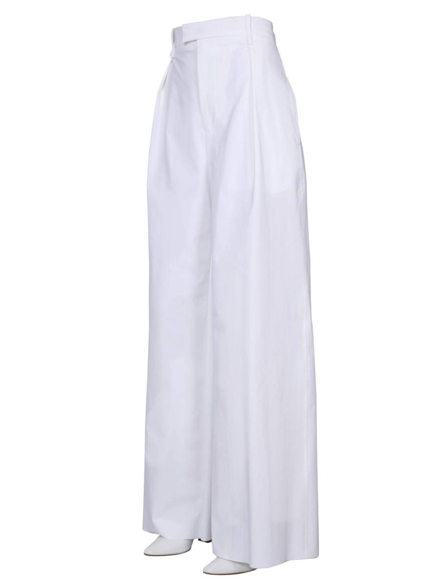 BOTTEGA VENETA PANTALONE AMPIO IN TELA DI NYLON STRETCH