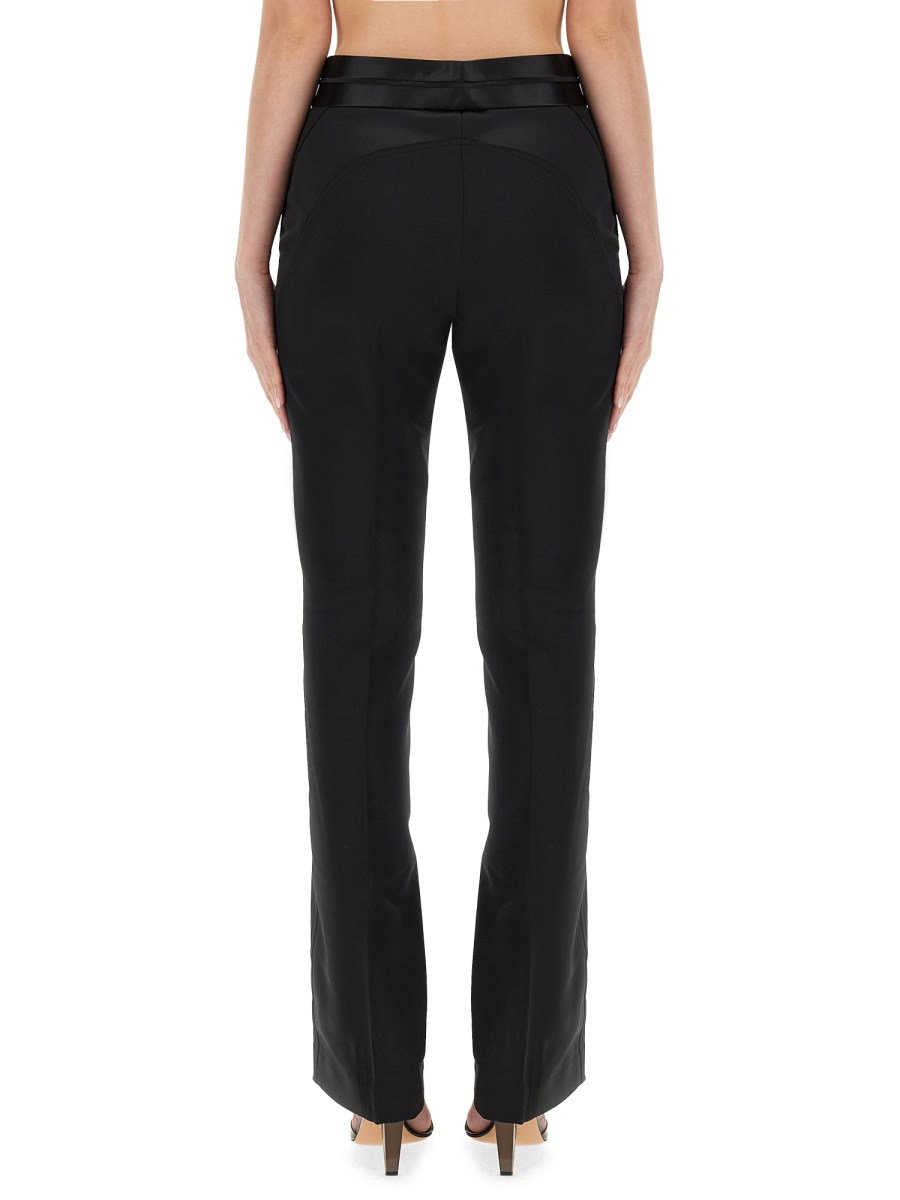 HELMUT LANG PANTALONE BOOTCUT IN TWILL DI MISTO LANA