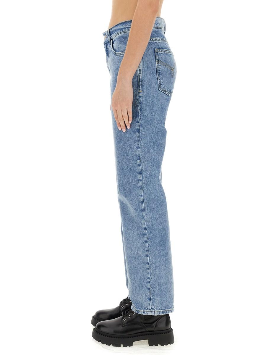 MOSCHINO JEANS PANTALONE BOYFRIEND IN DENIM RICICLATO