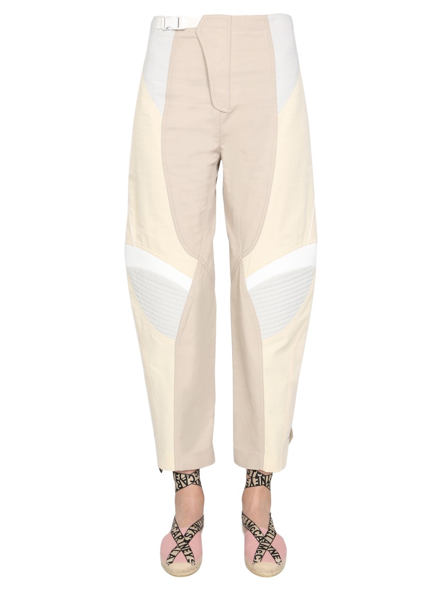 STELLA McCARTNEY PANTALONE BROOKE IN MISTO COTONE MULTICOLOR