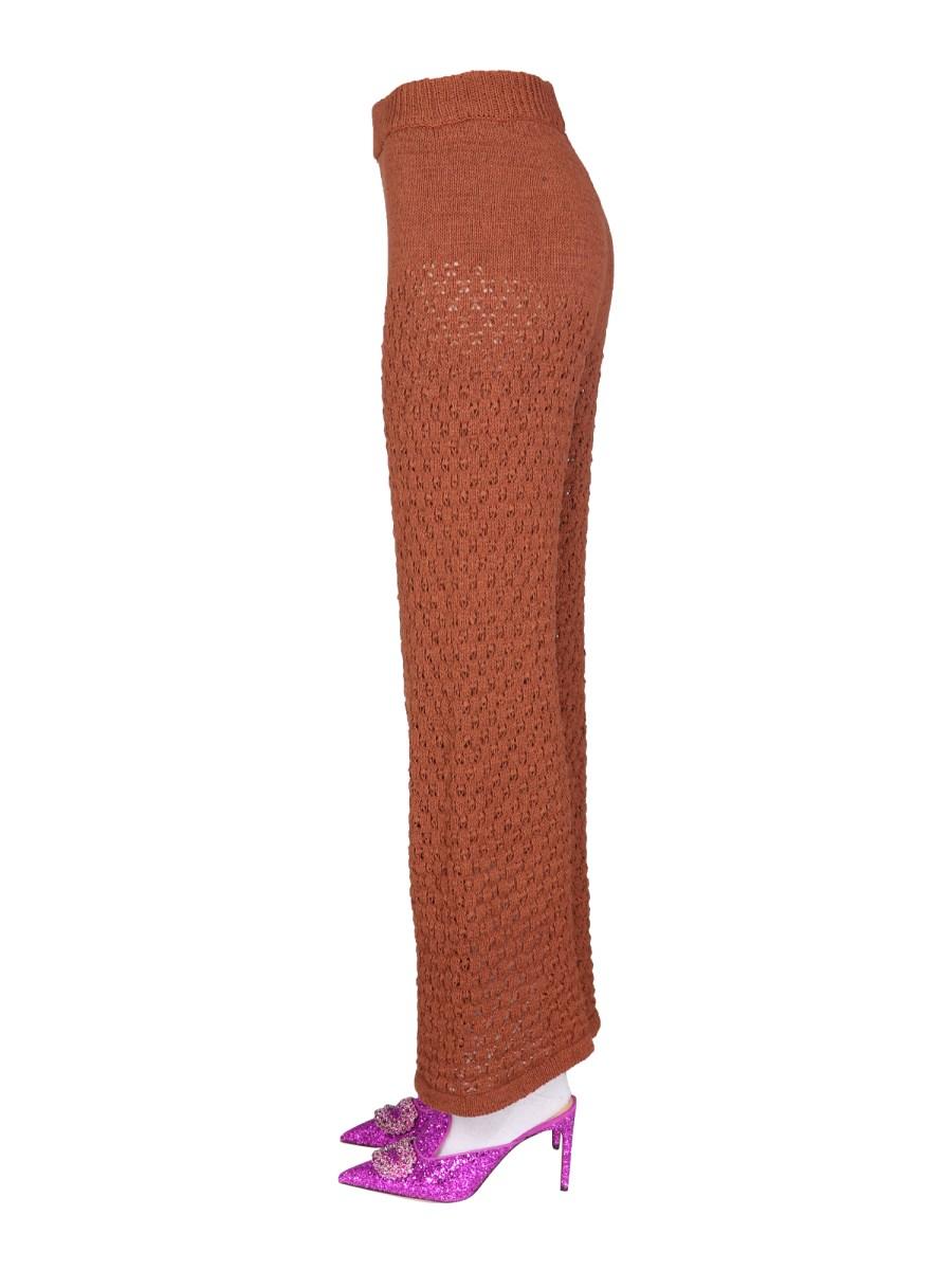 ROTATE BIRGER CHRISTENSEN PANTALONE "CALLA" IN MAGLIA DI COTONE BIOLOGICO