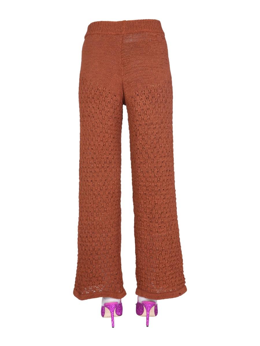 ROTATE BIRGER CHRISTENSEN PANTALONE "CALLA" IN MAGLIA DI COTONE BIOLOGICO