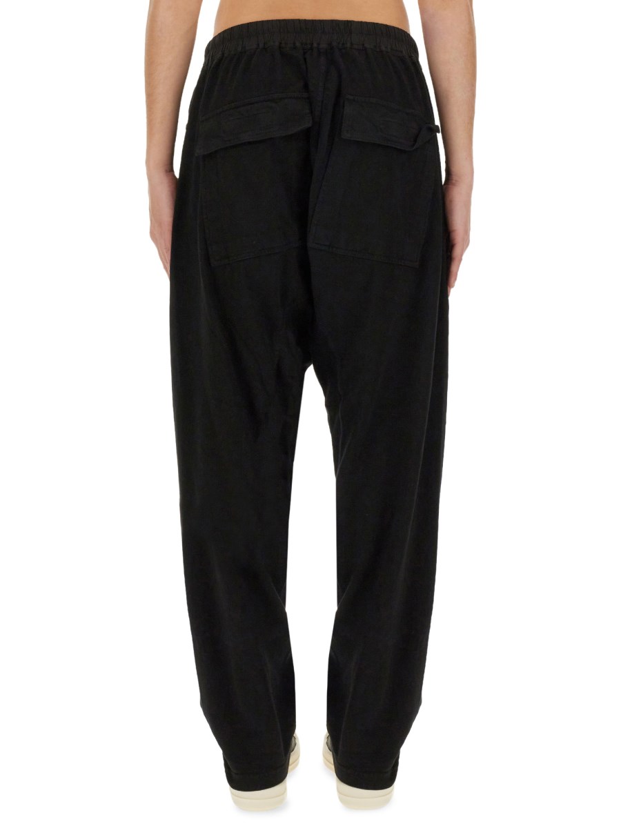 RICK OWENS DRKSHDW PANTALONE CARGO DRAWSTRING IN COTONE