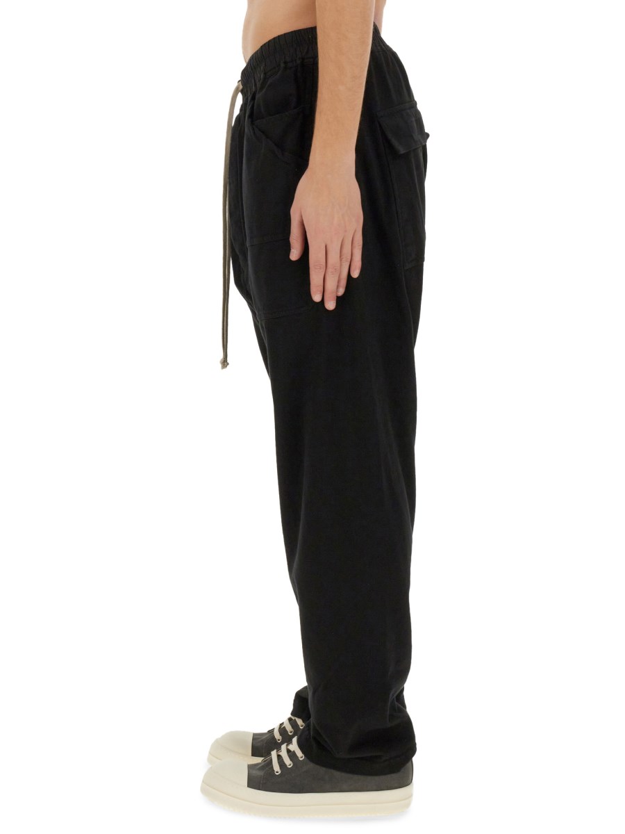 RICK OWENS DRKSHDW PANTALONE CARGO DRAWSTRING IN COTONE