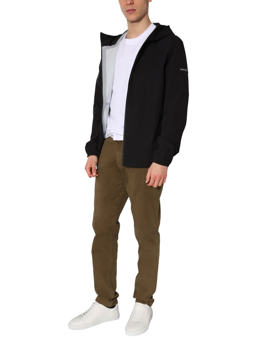 WOOLRICH PANTALONE CLASSICO CHINO IN TWILL DI COTONE STRETCH