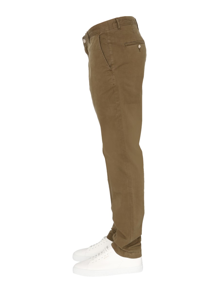 WOOLRICH PANTALONE CLASSICO CHINO IN TWILL DI COTONE STRETCH