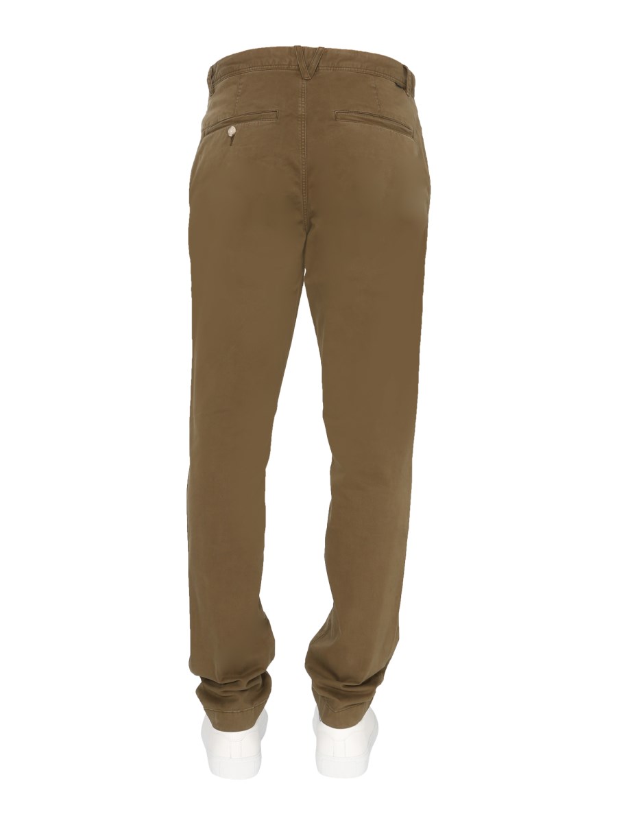 WOOLRICH PANTALONE CLASSICO CHINO IN TWILL DI COTONE STRETCH