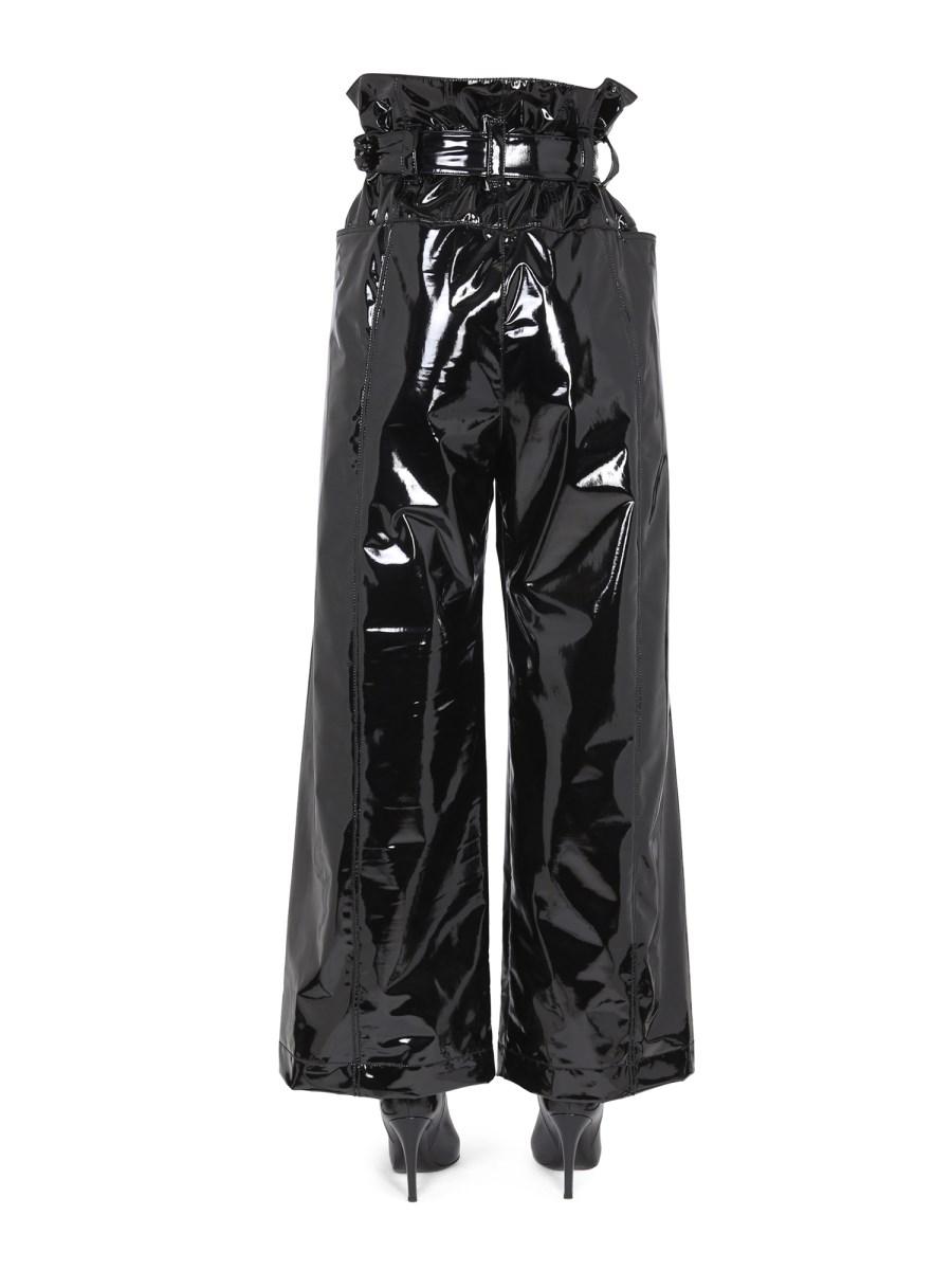 PHILOSOPHY DI LORENZO SERAFINI PANTALONE CON CINTURA IN VINILE