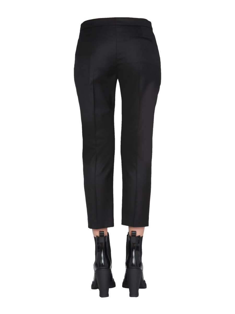 ALEXANDER McQUEEN PANTALONE CROPPED IN LANA VERGINE