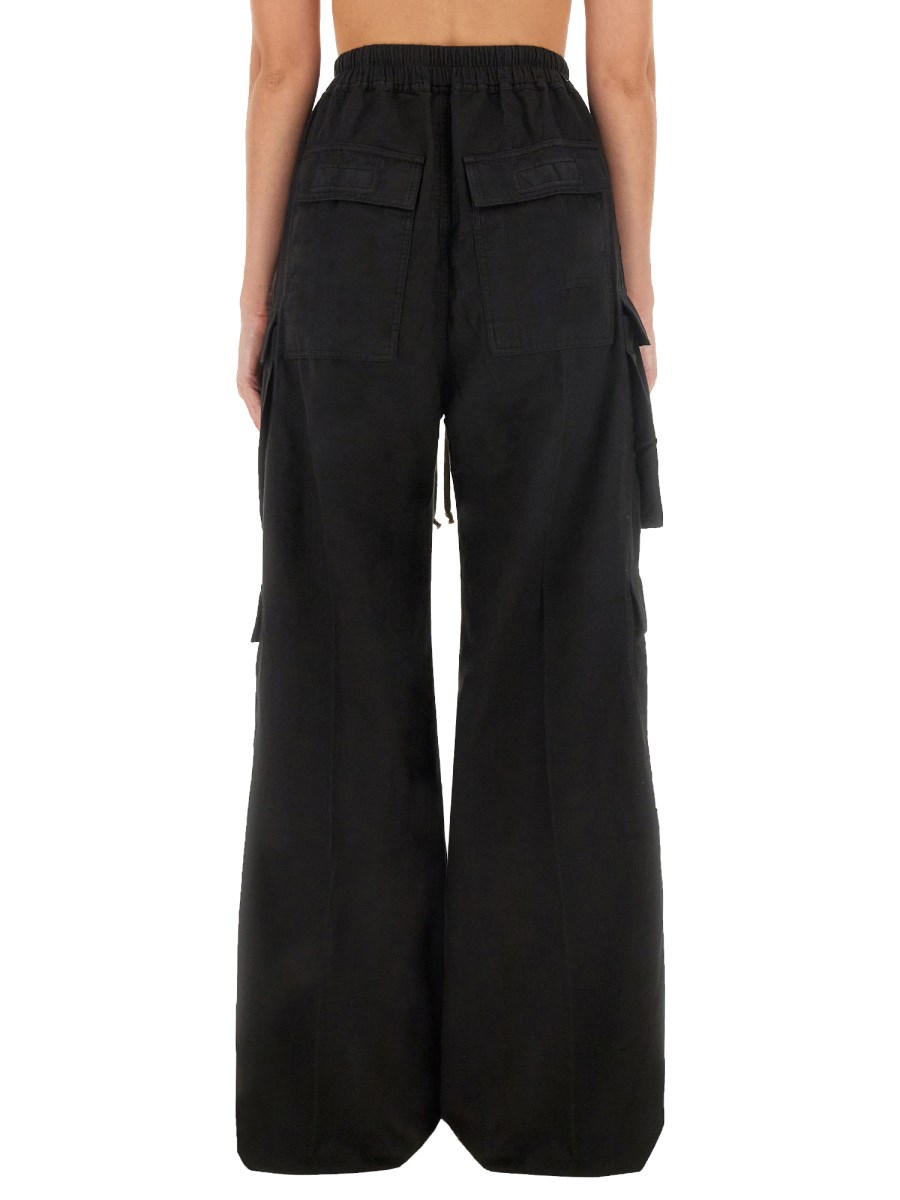 RICK OWENS DRKSHDW PANTALONE DOUBLE CARGO IN COTONE