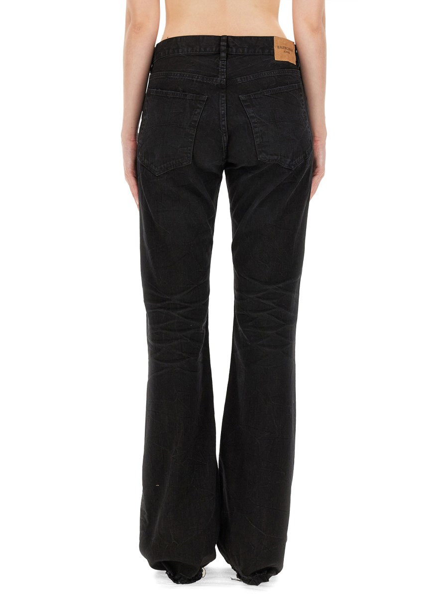 BALENCIAGA PANTALONE DRITTO A VITA BASSA IN DENIM GIAPPONESE