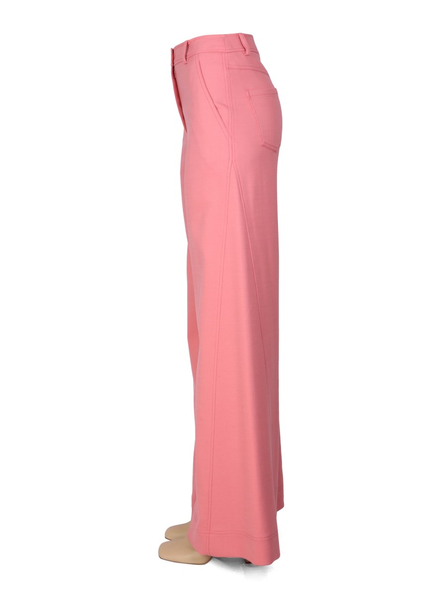 BOUTIQUE MOSCHINO PANTALONE FLARE CHIC IN MISTO LANA