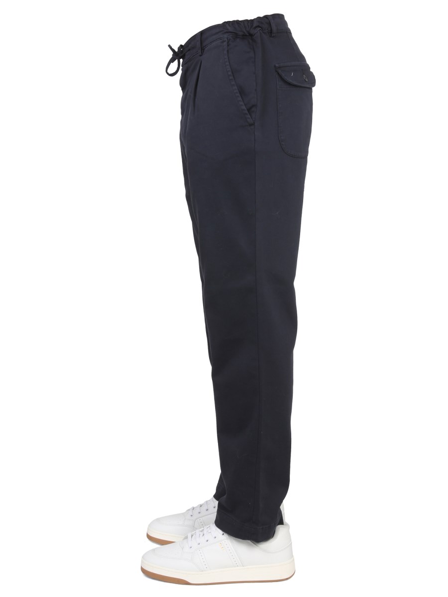 EAST HARBOUR SURPLUS PANTALONE IN COTONE CON ELASTICO