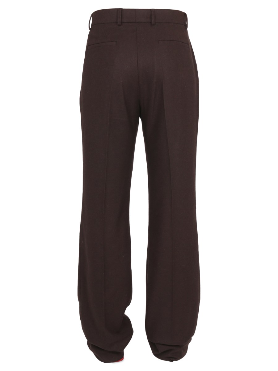 AMIRI PANTALONE IN FLANELLA DI LANA CON DOPPIA PIEGA