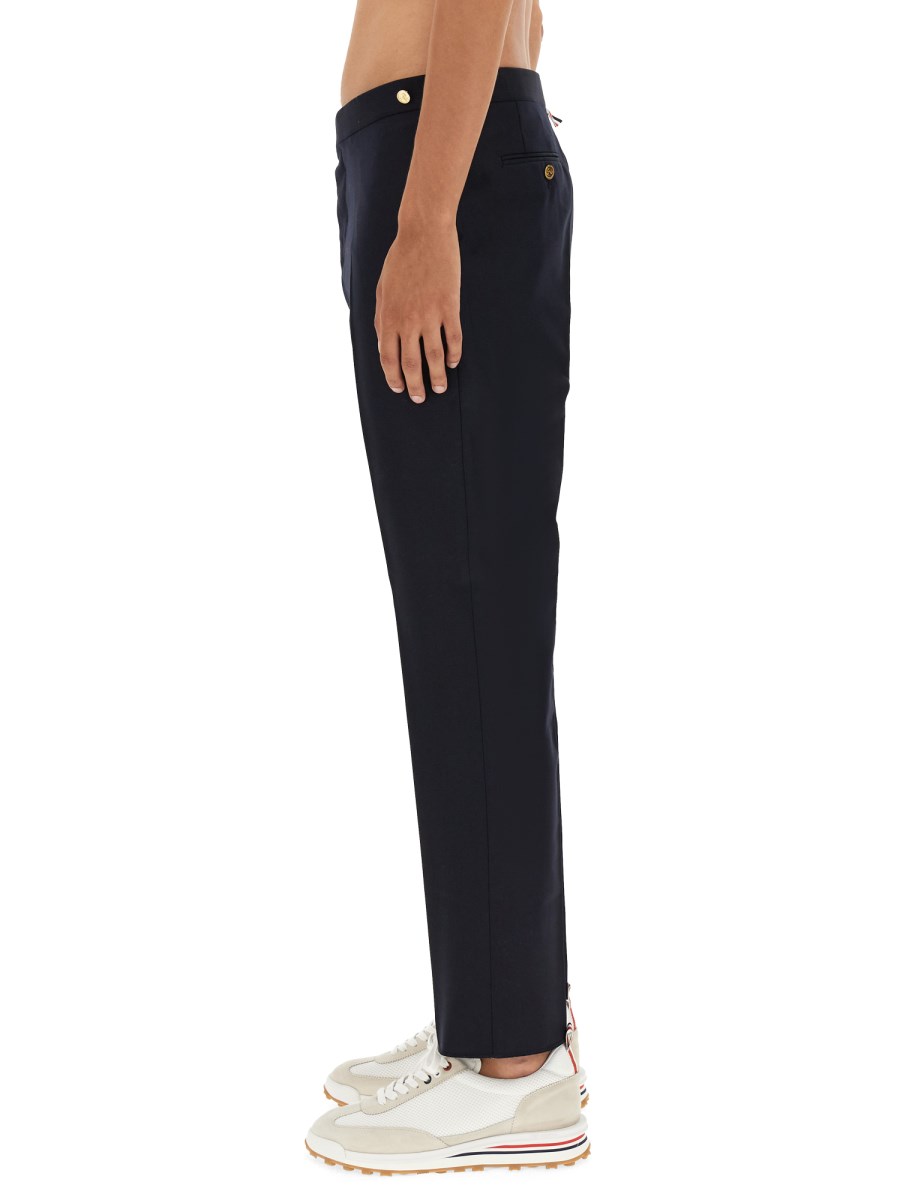 THOM BROWNE PANTALONE IN LANA SUPER 120'S SKINNY FIT