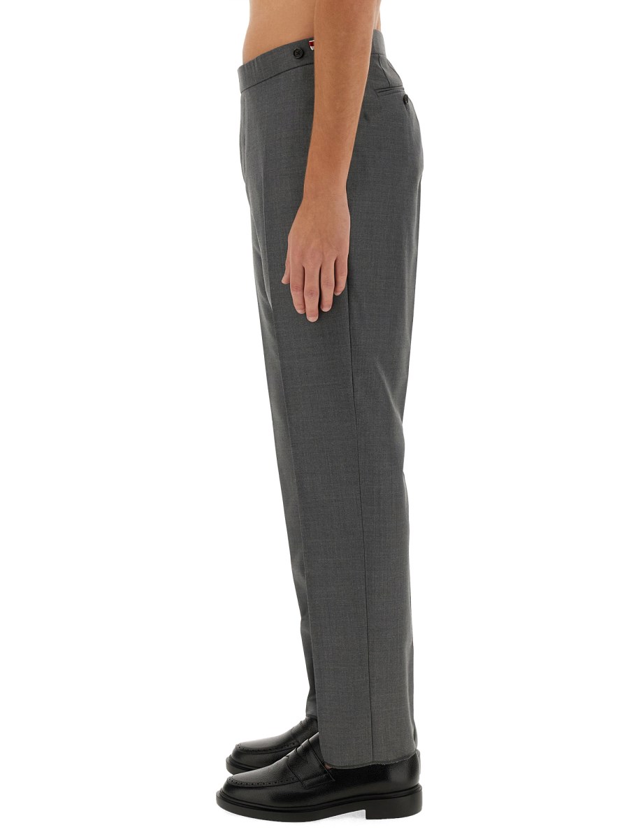 THOM BROWNE PANTALONE IN LANA SUPER 120'S VITA BASSA SKINNY FIT