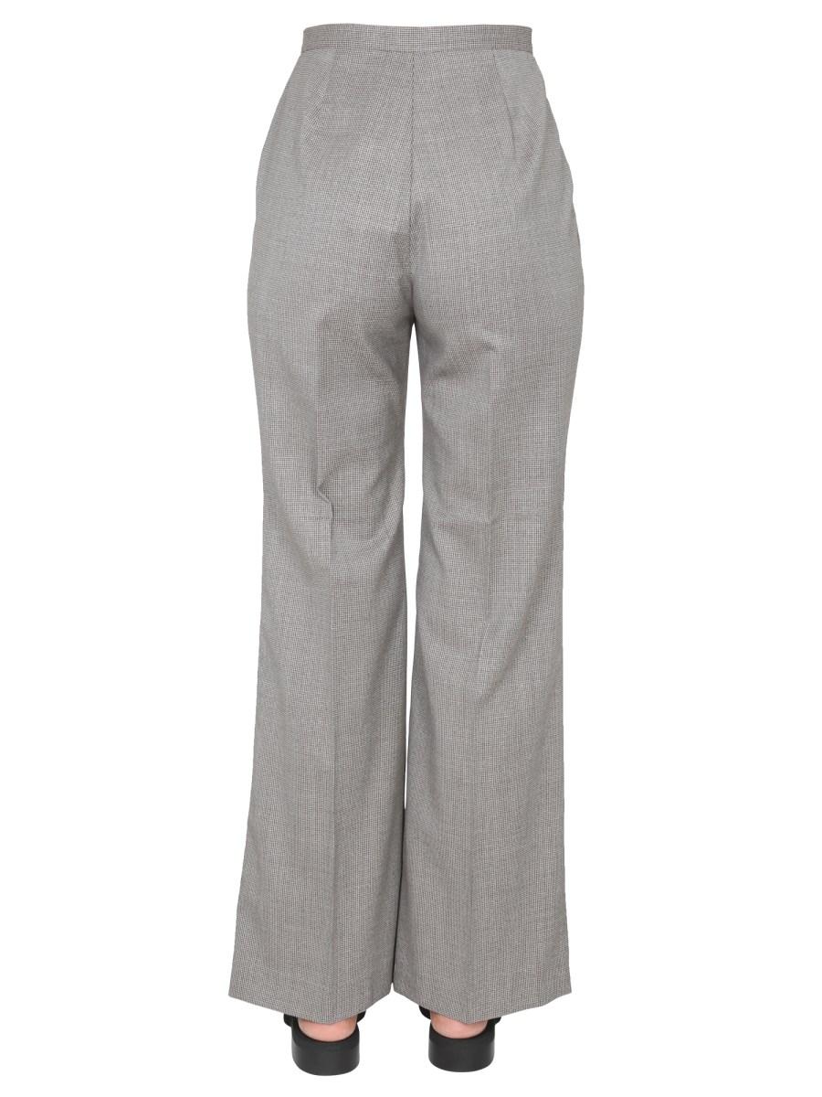 FABIANA FILIPPI PANTALONE IN LANA VERGINE IN MICRO PIED POULE