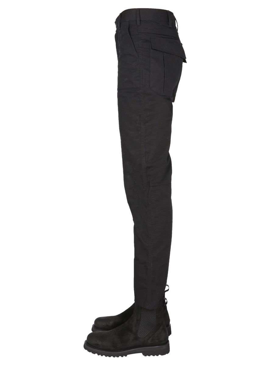 ARKAIR PANTALONE IN MISTO COTONE CON BOTTONE LOGATO