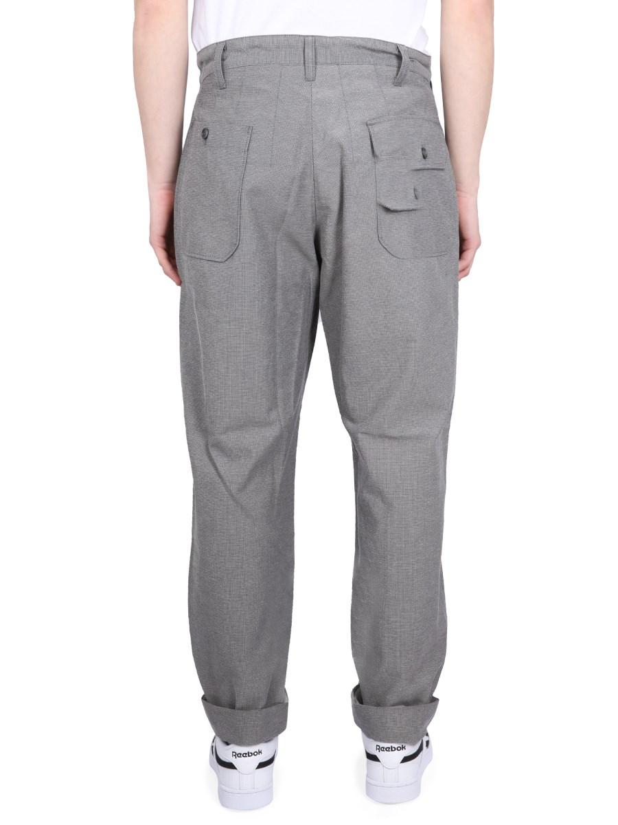 ENGINEERED GARMENTS PANTALONE IN MISTO LANA CON PINCES