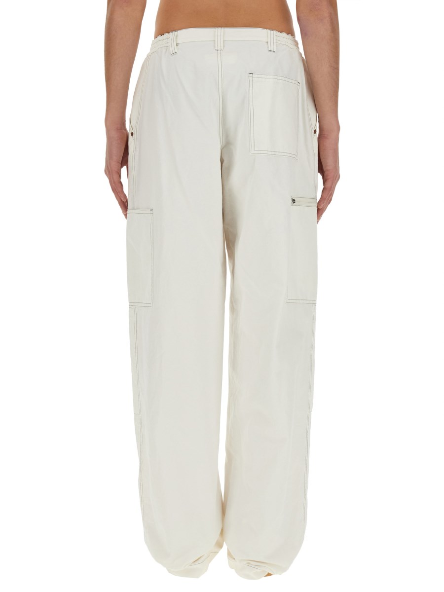 MM6 MAISON MARGIELA PANTALONE IN TELA DI COTONE NUMERIC SIGNATURE