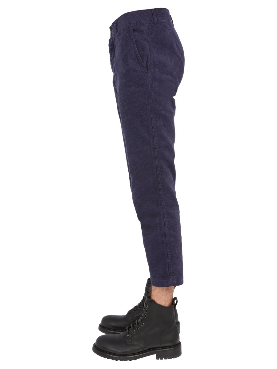 YMC PANTALONE IN VELLUTO A COSTINE IN COTONE BIOLOGICO