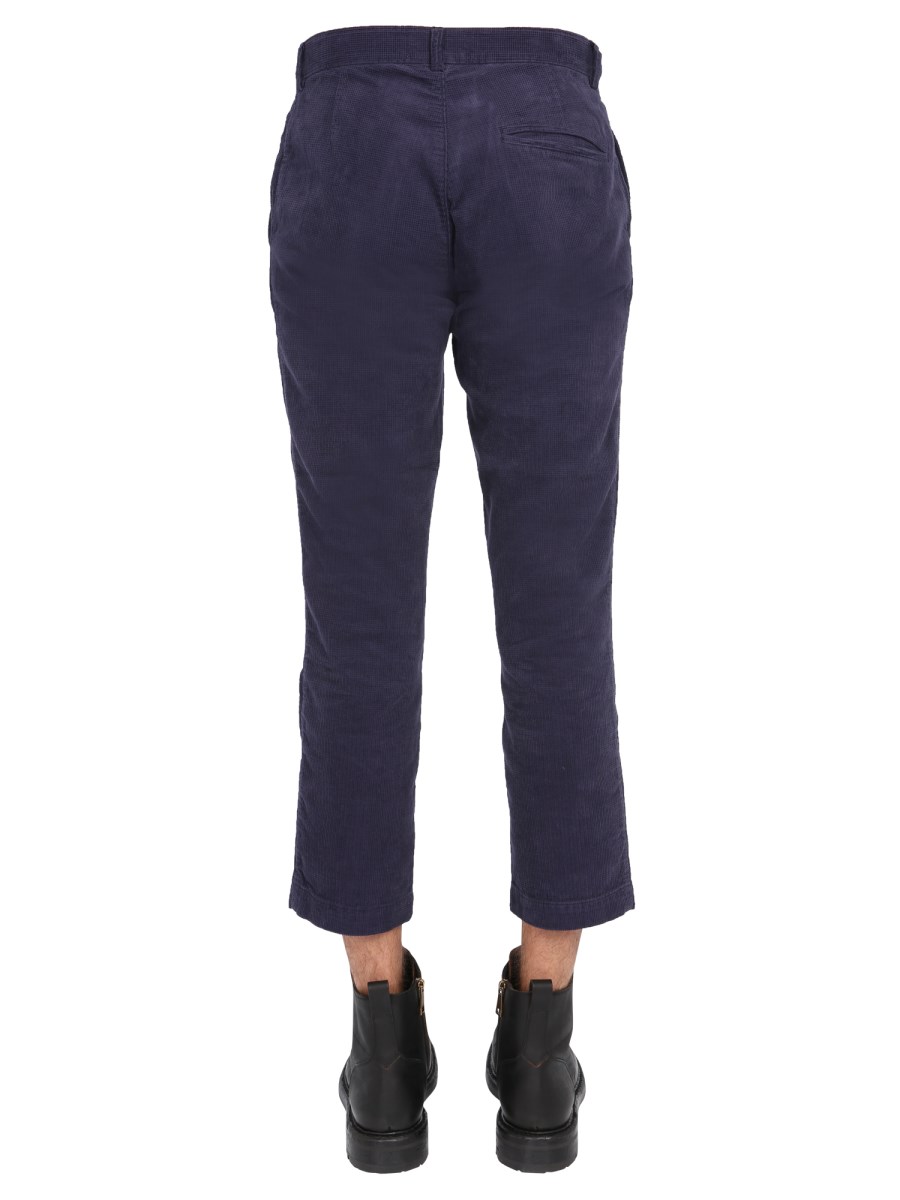 YMC PANTALONE IN VELLUTO A COSTINE IN COTONE BIOLOGICO