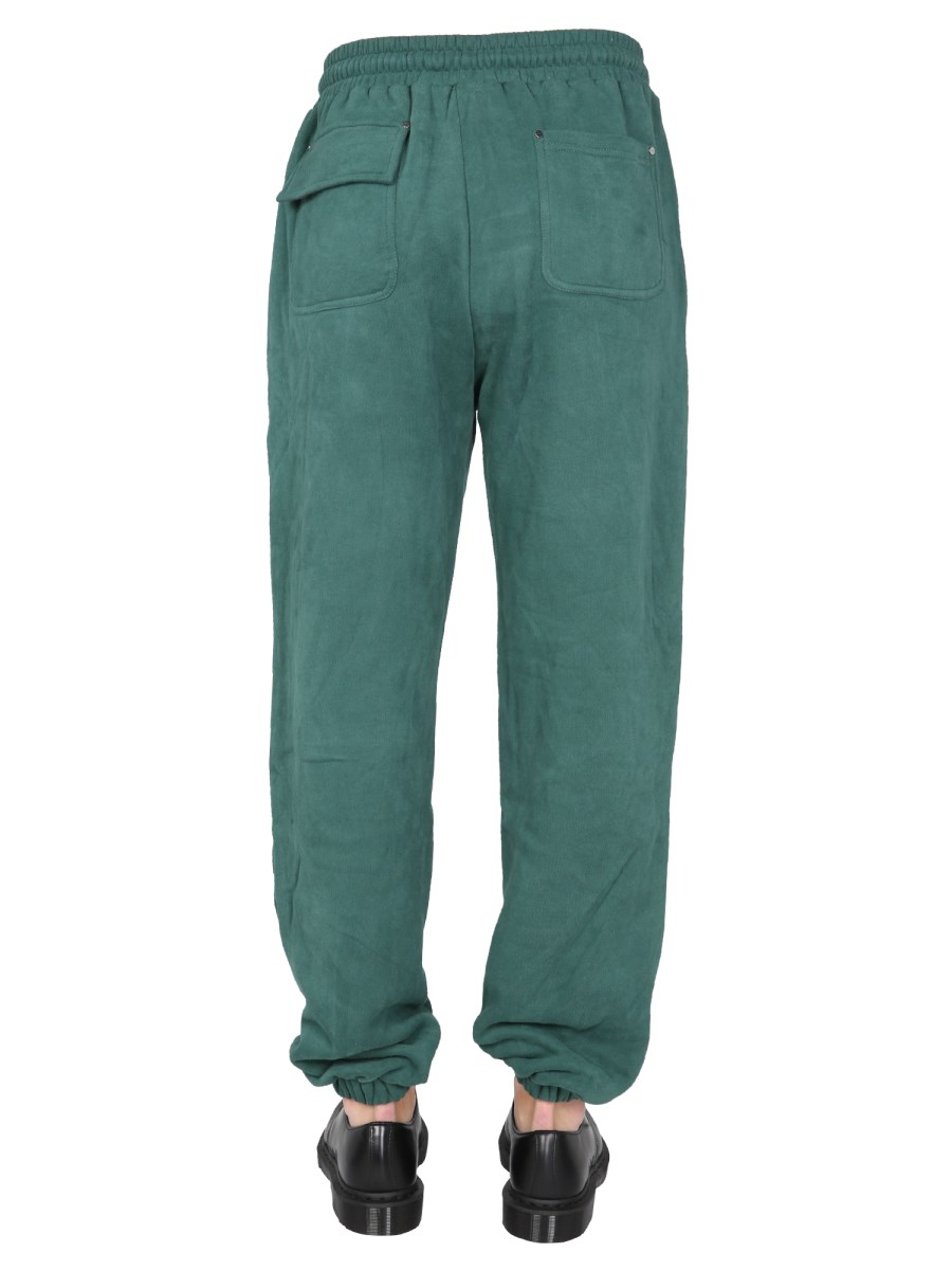 MOUTY PANTALONE JOGGING "BIGGIE" IN COTONE CON PATCH LOGO