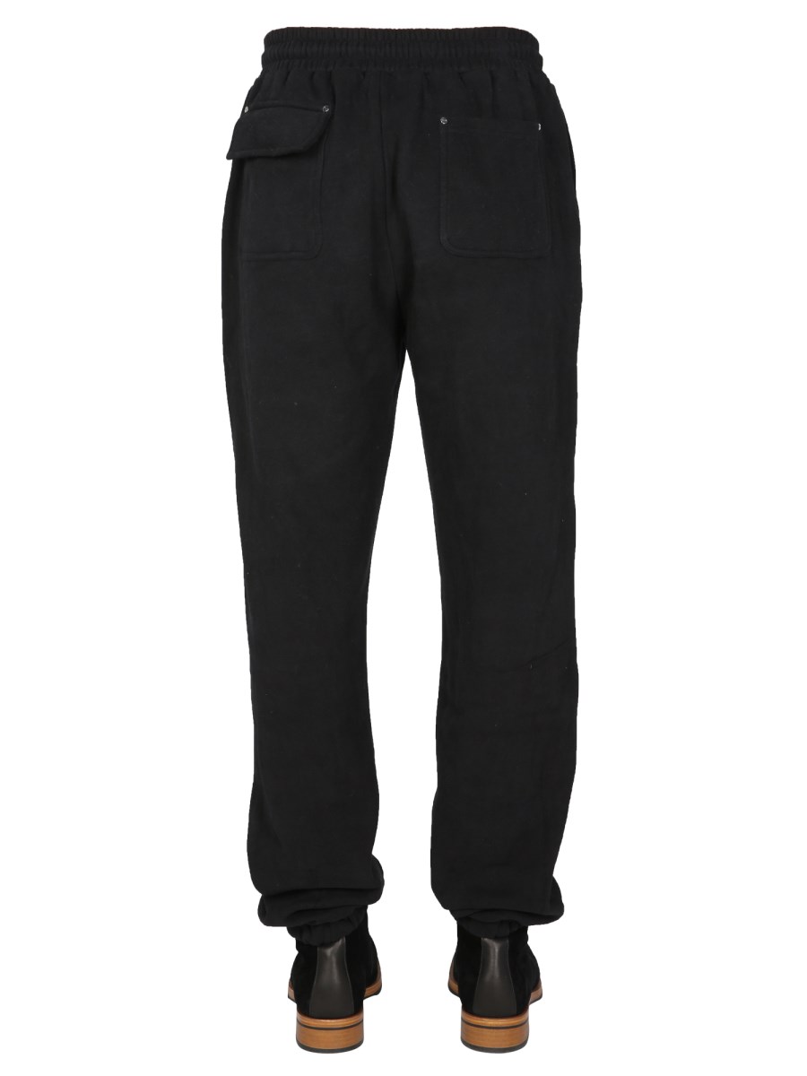 MOUTY PANTALONE JOGGING "BIGGIE" IN COTONE CON PATCH LOGO