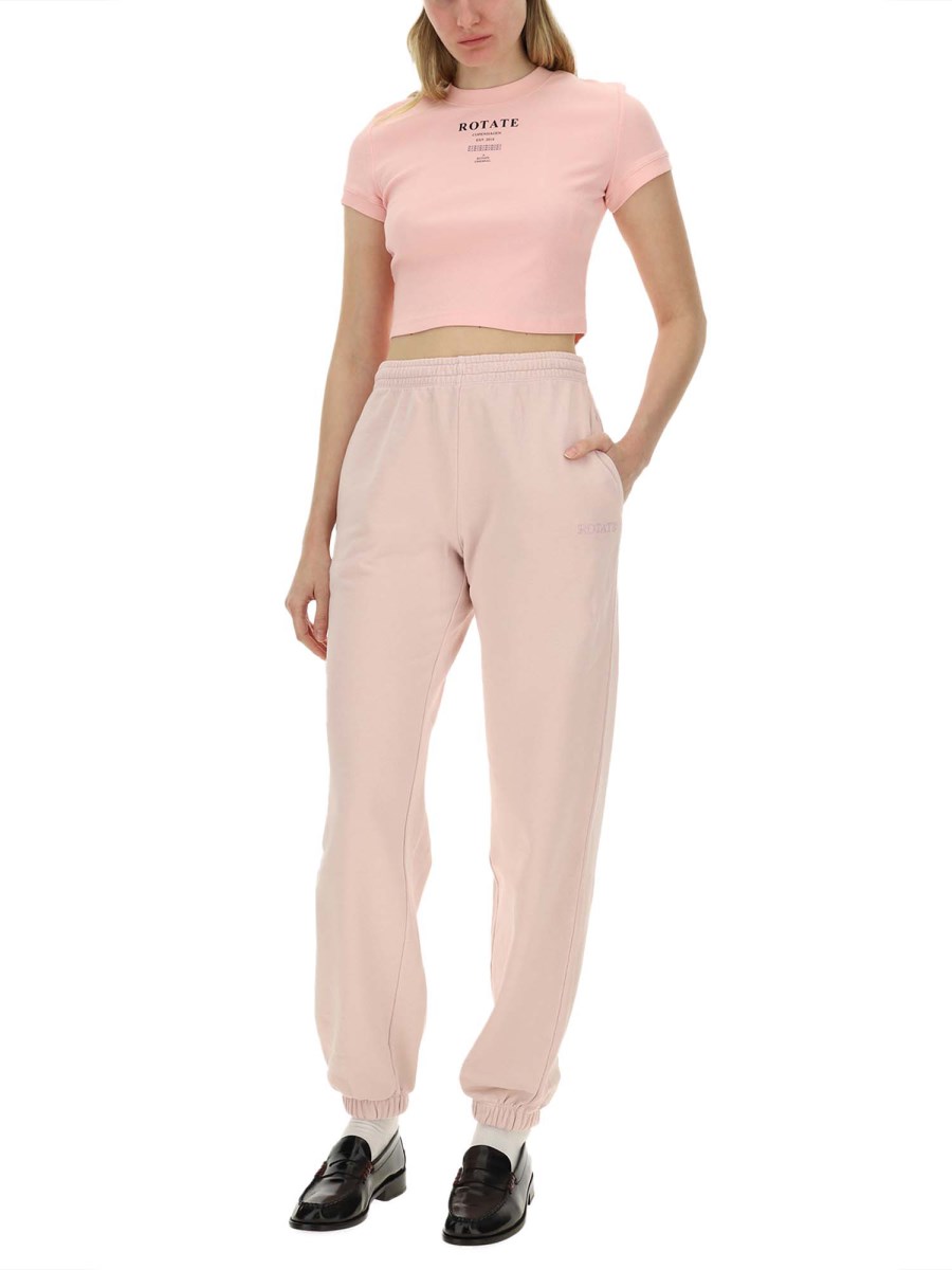ROTATE BIRGER CHRISTENSEN PANTALONE JOGGING IN COTONE
